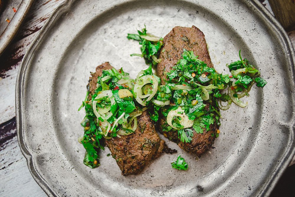 CHIMMICHURRI STEAK (serves 2)
