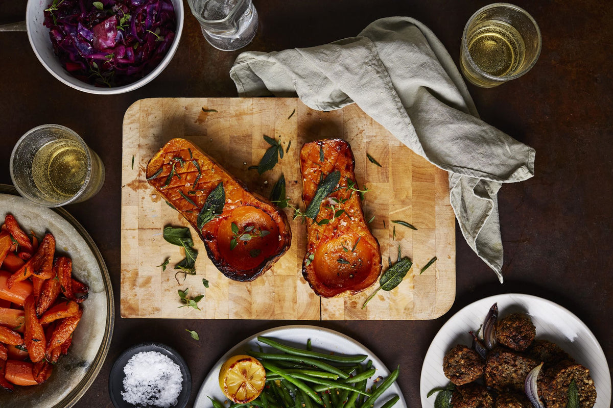 Herb-roasted butternut squash